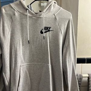 Nike white and black hood size M